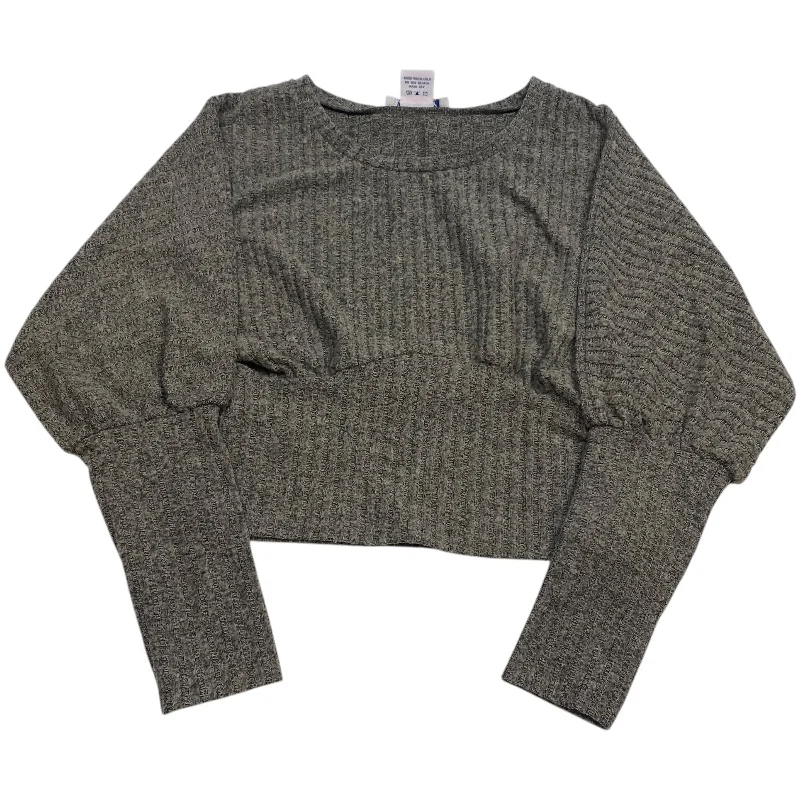 Top Long Sleeve By Lark + Grey In Brown, Size: M