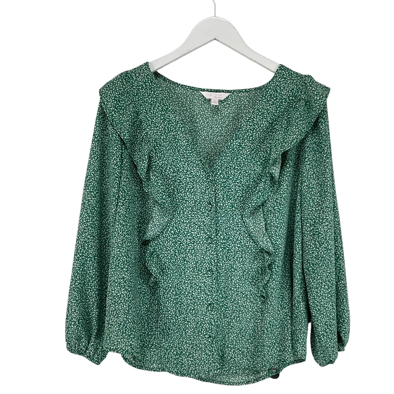 Top Long Sleeve By Lc Lauren Conrad In Green, Size: L