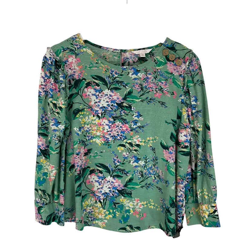 Top Long Sleeve By Lc Lauren Conrad In Green, Size: M