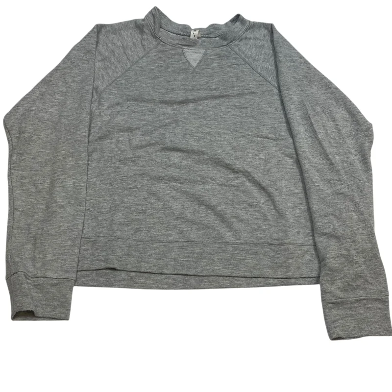 Top Long Sleeve By Lively In Grey, Size: Xs