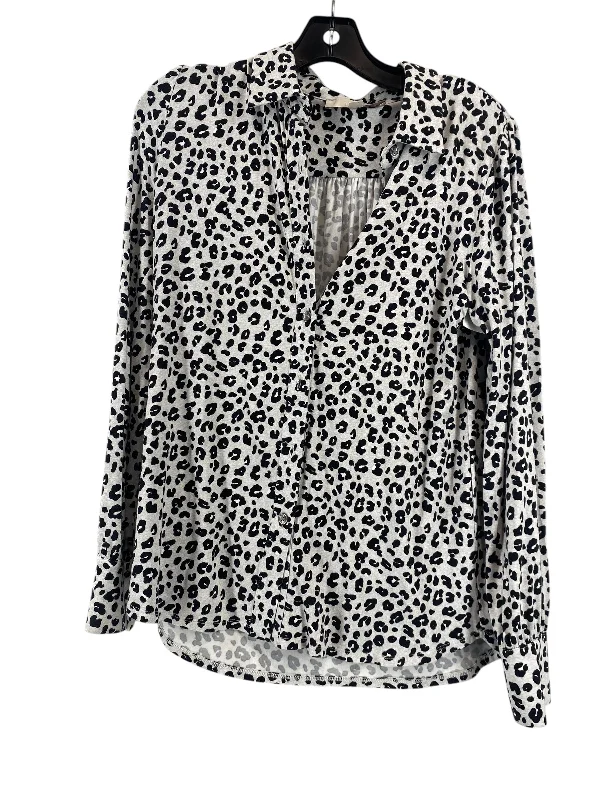 Top Long Sleeve By Loft In Animal Print, Size: S