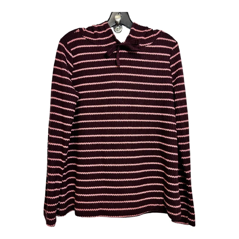 Top Long Sleeve By Loft In Striped Pattern, Size: S