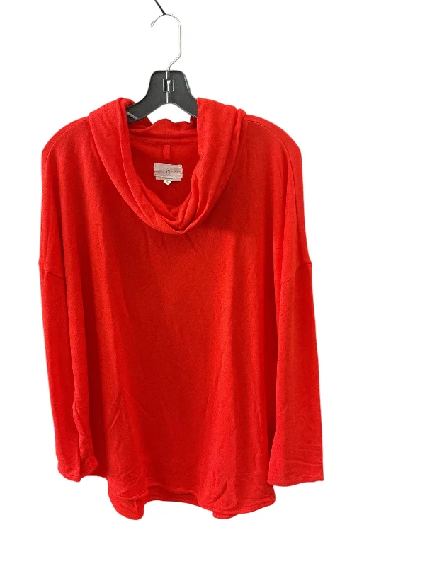 Top Long Sleeve By Lou And Grey In Orange, Size: Xxl