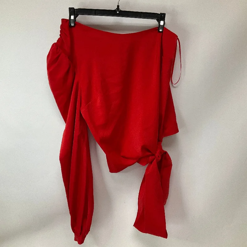 Top Long Sleeve By Mare Mare In Red, Size: Xs