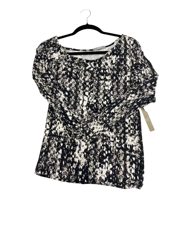 Top Long Sleeve By Tart In Snakeskin Print, Size: Xs