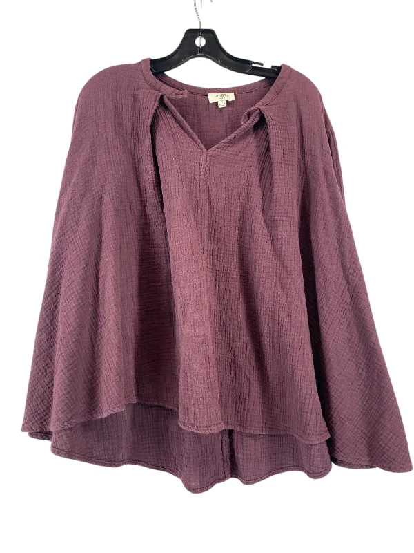 Top Long Sleeve By Umgee In Brown, Size: M