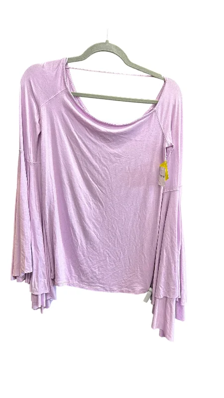 Top Long Sleeve By We The Free In Purple, Size: M