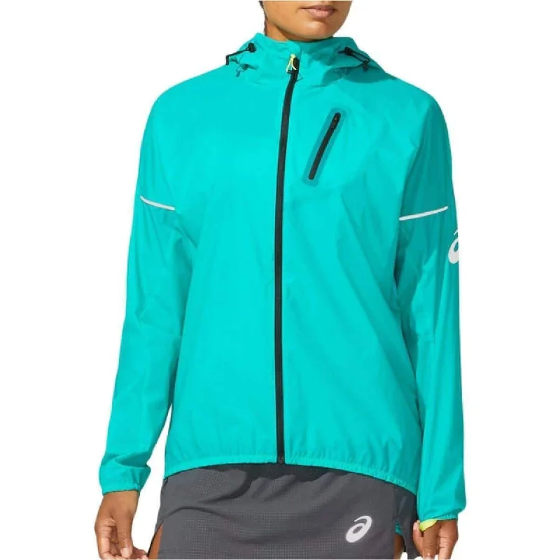 Asics FujiTrail Womens Running Jacket - Green