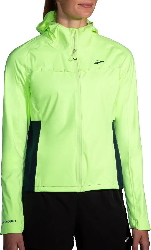 Brooks High Point Waterproof Womens Running Jacket - Green