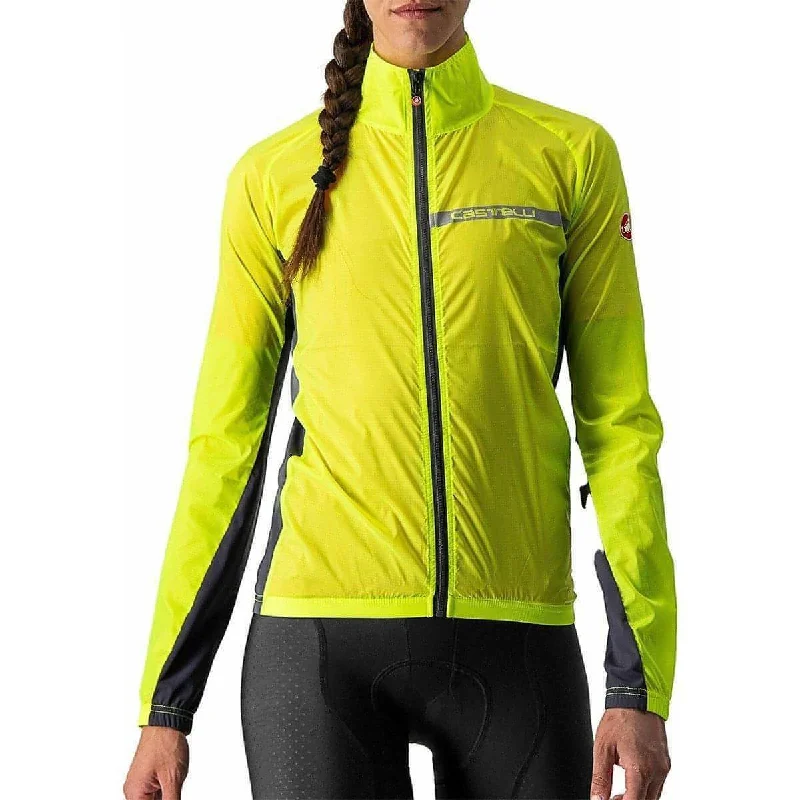 Castelli Squadra Stretch Womens Cycling Jacket - Yellow