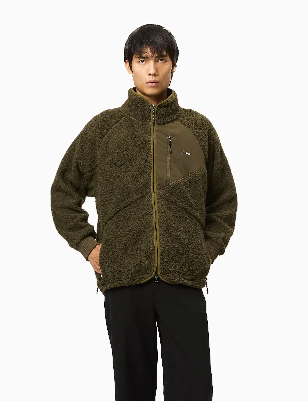 Elliker Keld Fleece Jacket - Olive Green