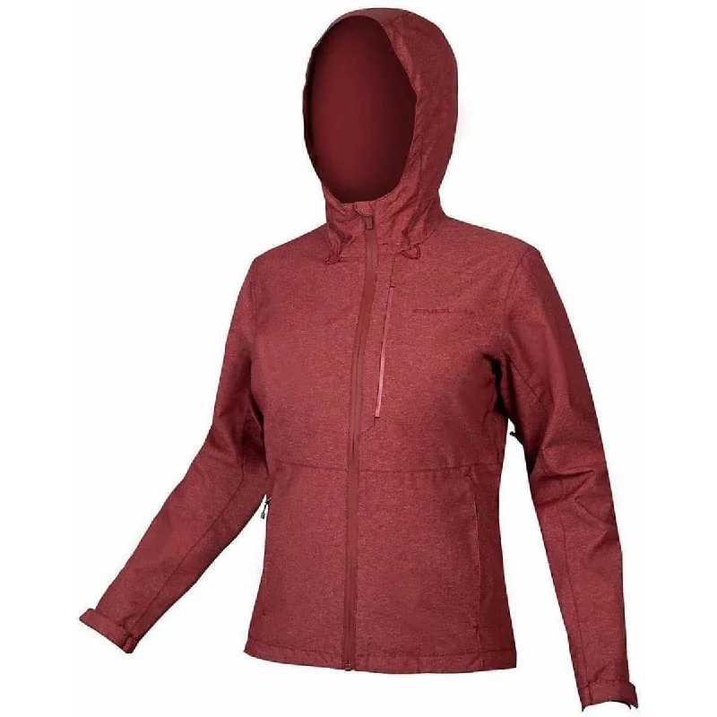 Endura Hummvee Waterproof Hooded Womens Cycling Jacket - Red