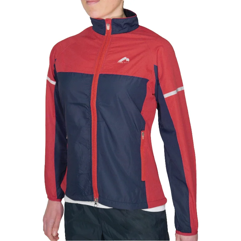 More Mile Select Woven Womens Running Jacket - Red