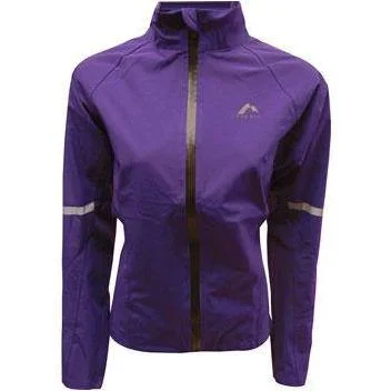 More Mile Waterproof Womens Running Jacket - Purple