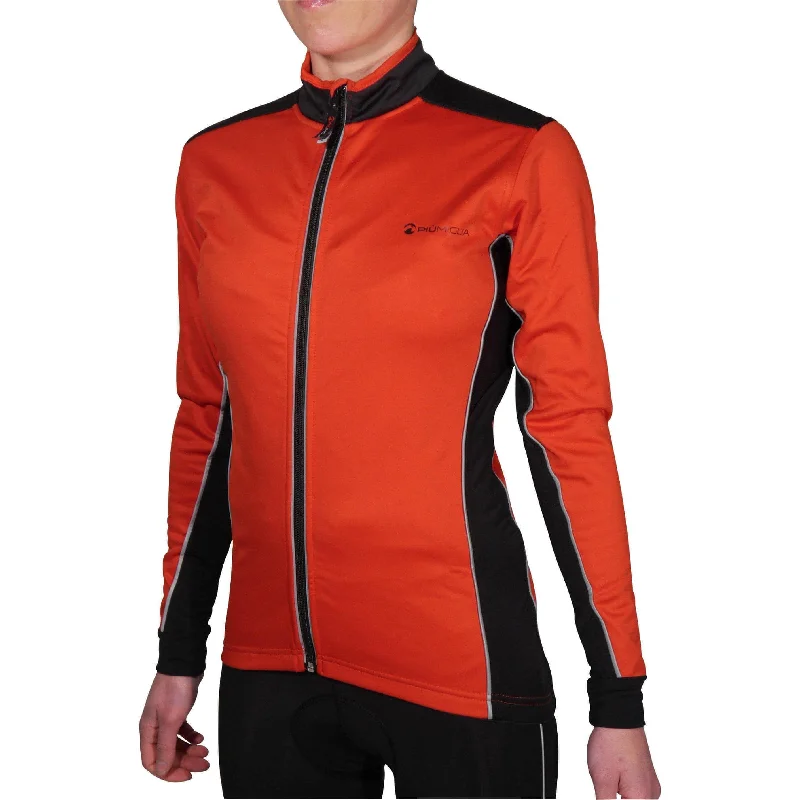 Piu Miglia Bari Soft Shell Womens Cycling Jacket - Red