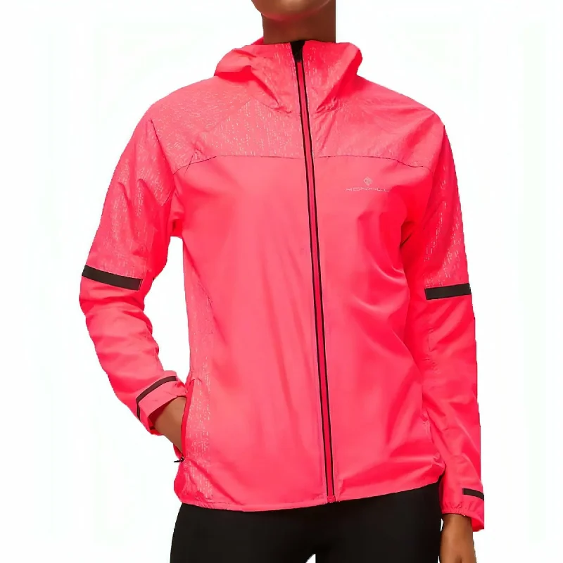 Ronhill Life Night Runner Womens Running Jacket - Pink