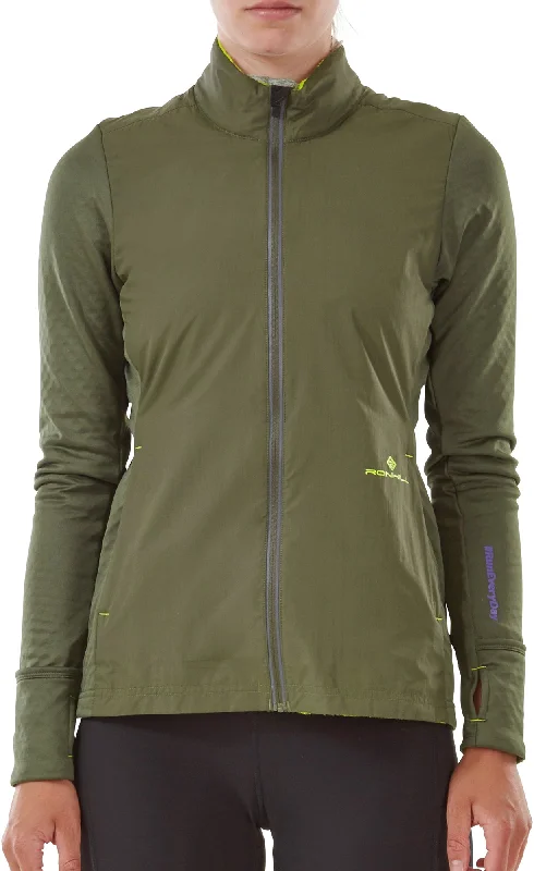 Ronhill Tech Hyperchill Womens Running Jacket - Green