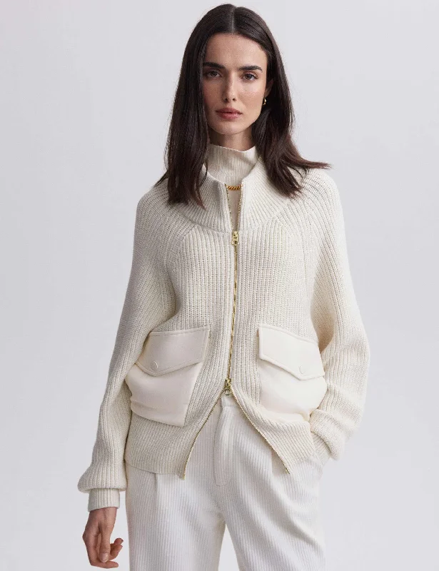 Tessa Knit Jacket - Egret